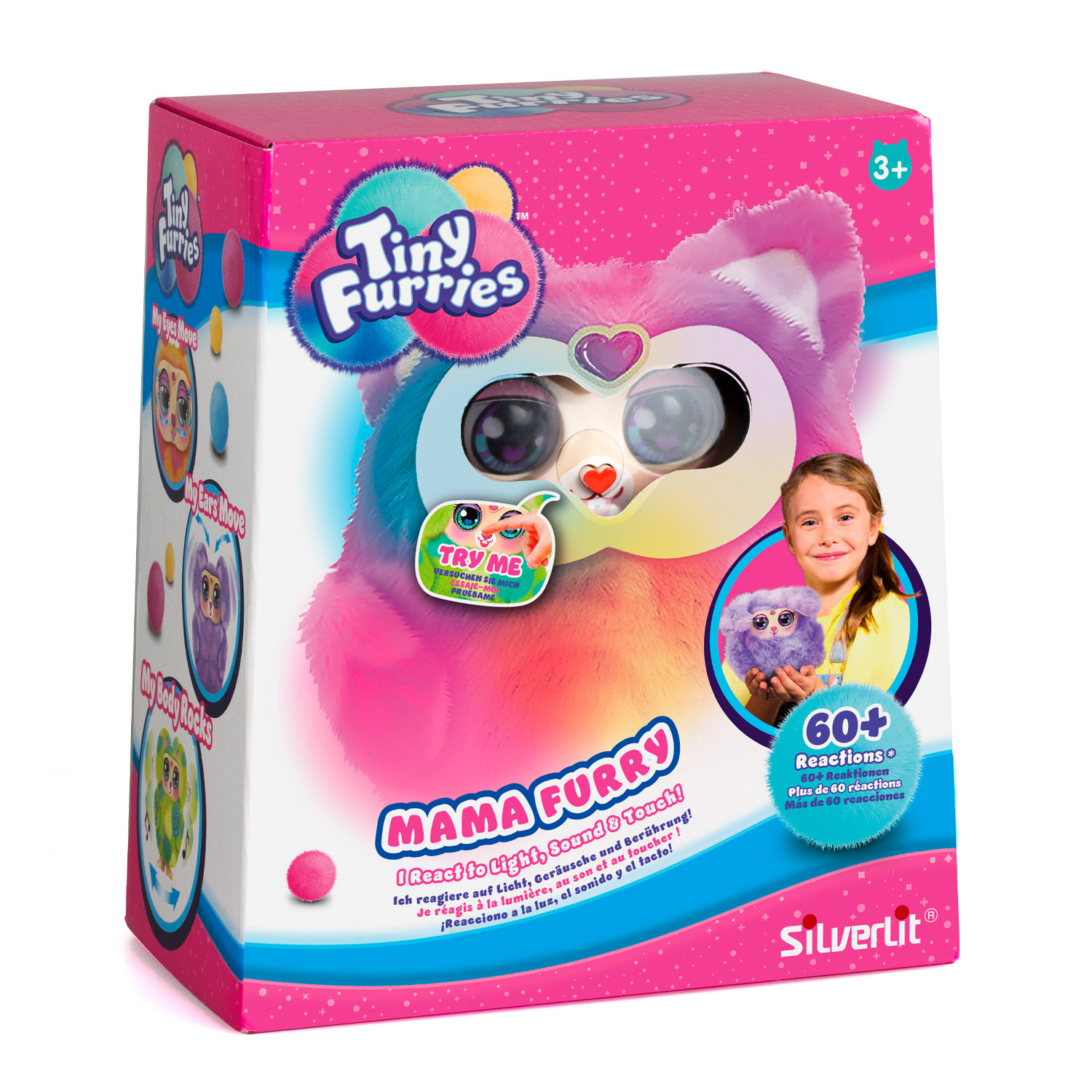 Интерактивная игрушка Tiny Furries Mama lilac - фото 3