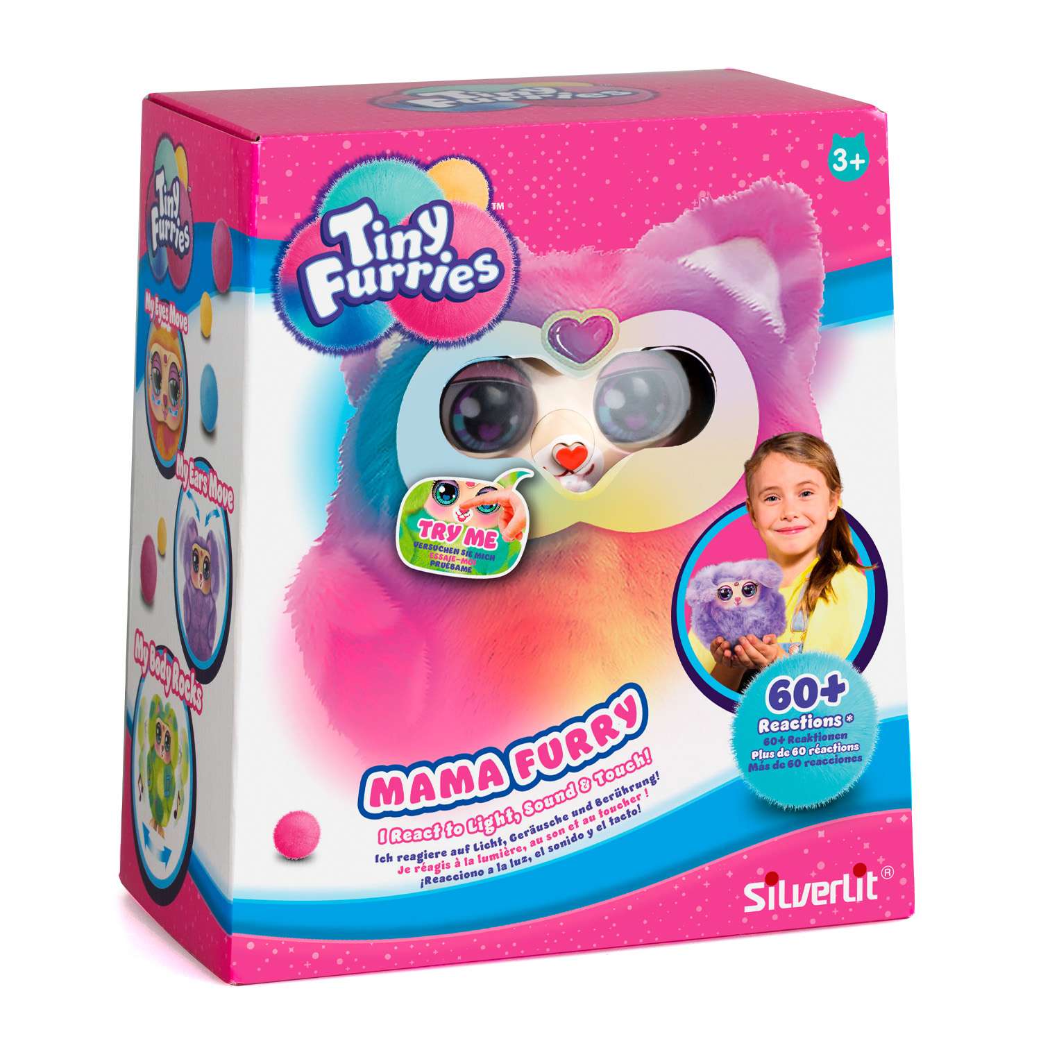Интерактивная игрушка Tiny Furries Mama lilac - фото 3