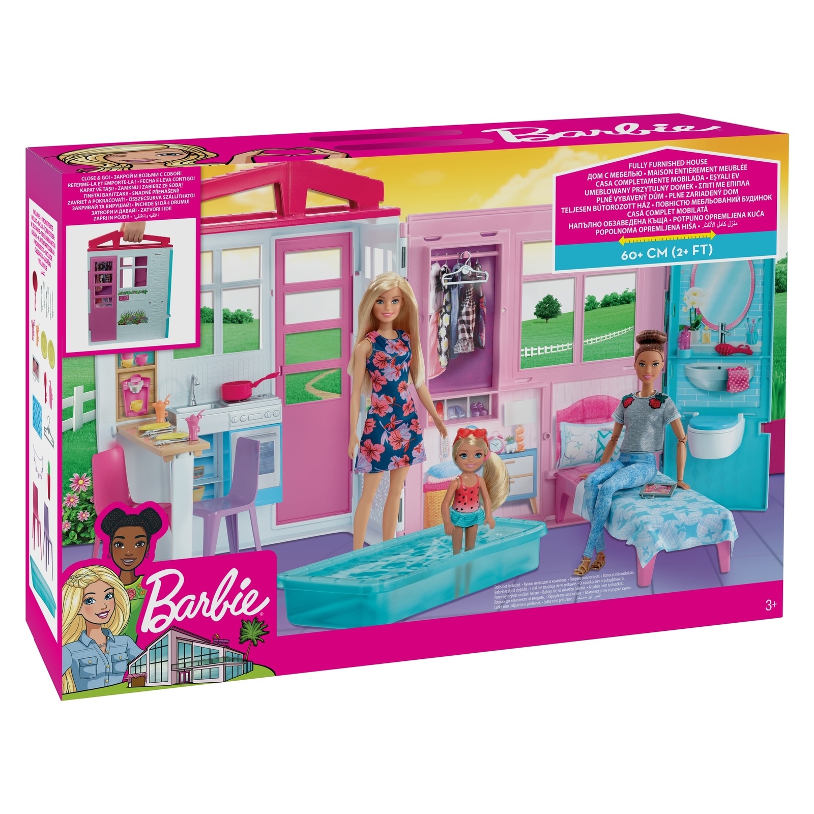 Набор игровой Barbie Кукольный дом FXG54 купить по цене 3859 ₽ в  интернет-магазине Детский мир