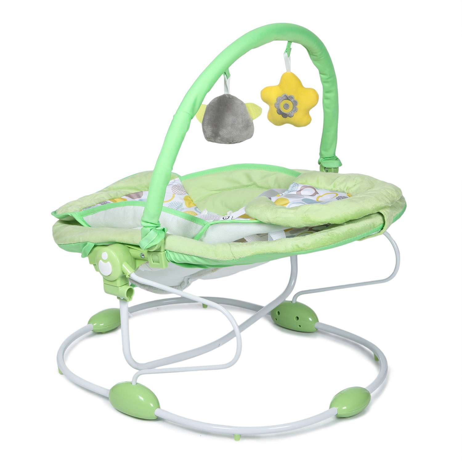 Качели Babyton funny time 2в1 электронные Green sw108