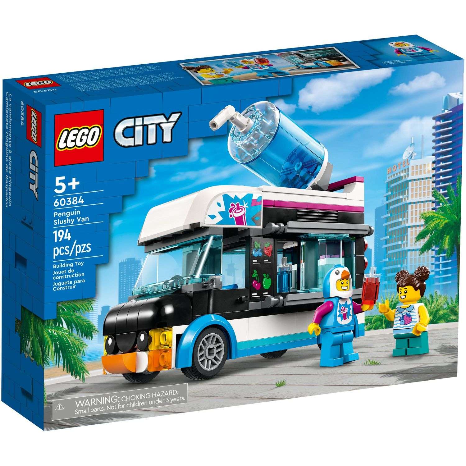 Конструктор Lego City Фургон для шейков Пингвин 60384 - фото 1