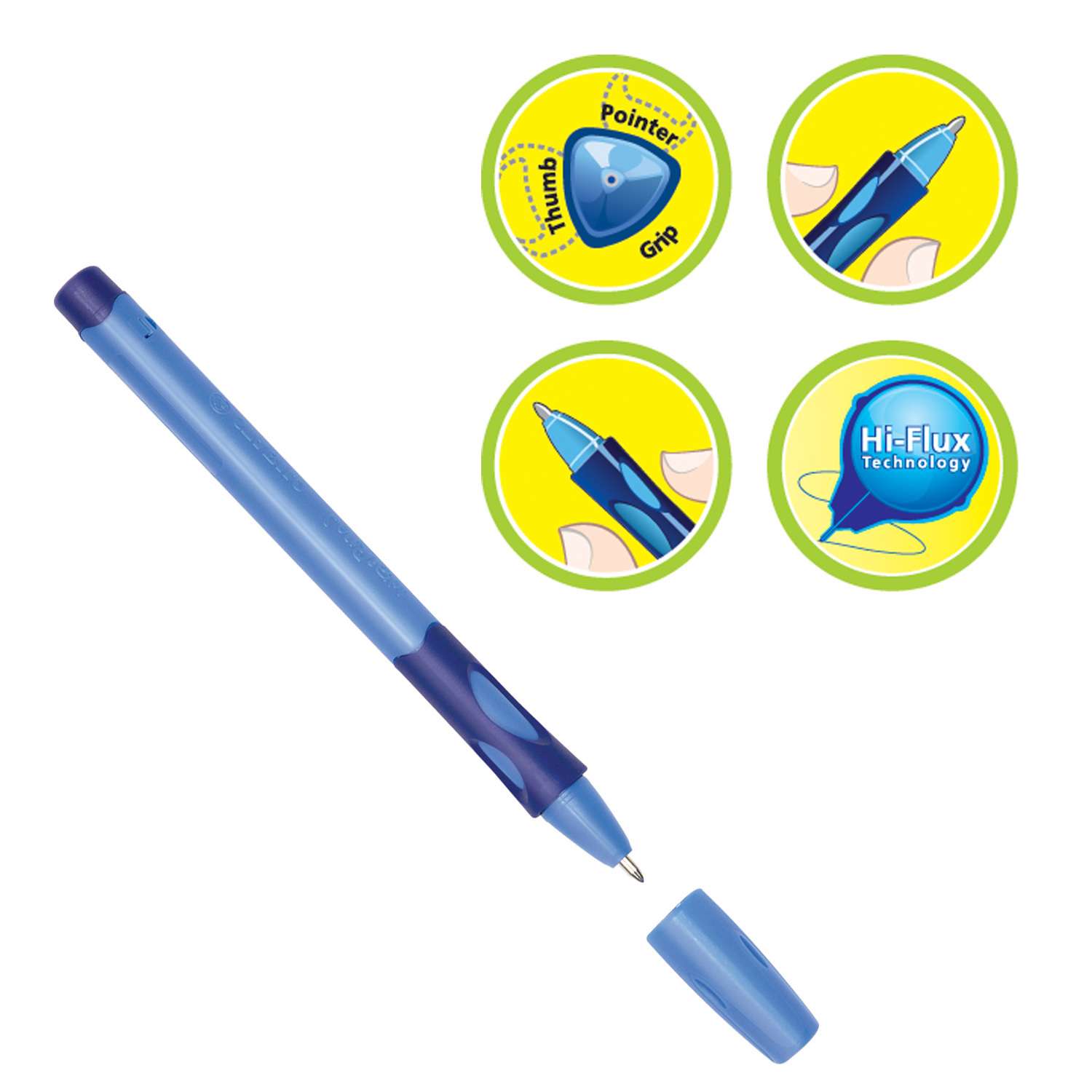 Ручка шариковая STABILO Leftright для левшей Синий 6318/1-10-41 - фото 5