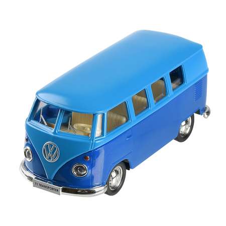 Автобус Uni-Fortune Volkswagen Samba bus Transporter 1:32 голубой