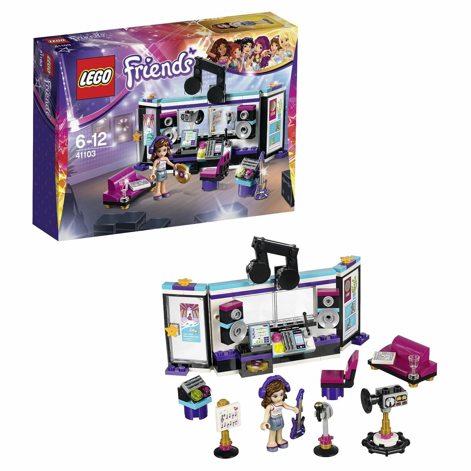 Конструктор LEGO Friends Поп звезда: студия звукозаписи (41103) - фото 1