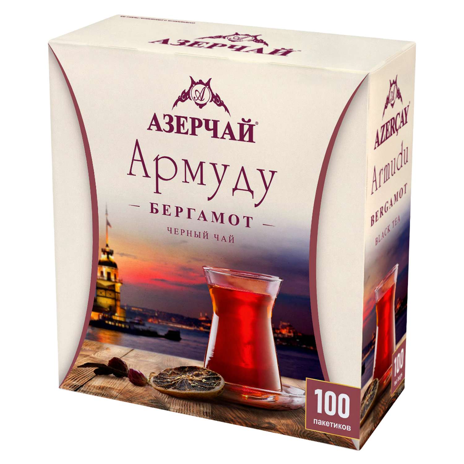 Чай Азерчай черный Армуду с ароматом бергамота 100п - фото 1