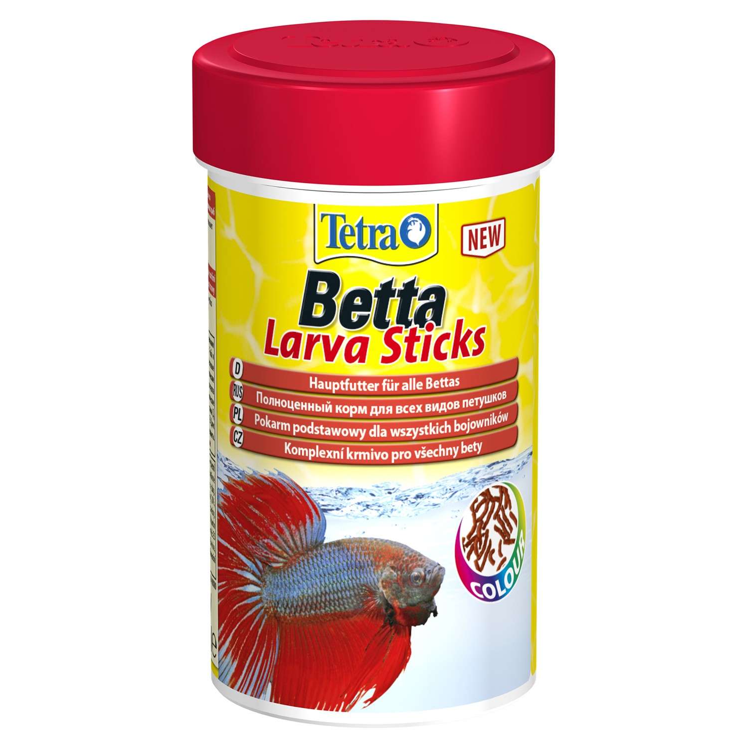 Корм для рыб Tetra 100мл Betta LarvaSticks для петушков и других лабиринтовых рыб в форме мотыля - фото 2