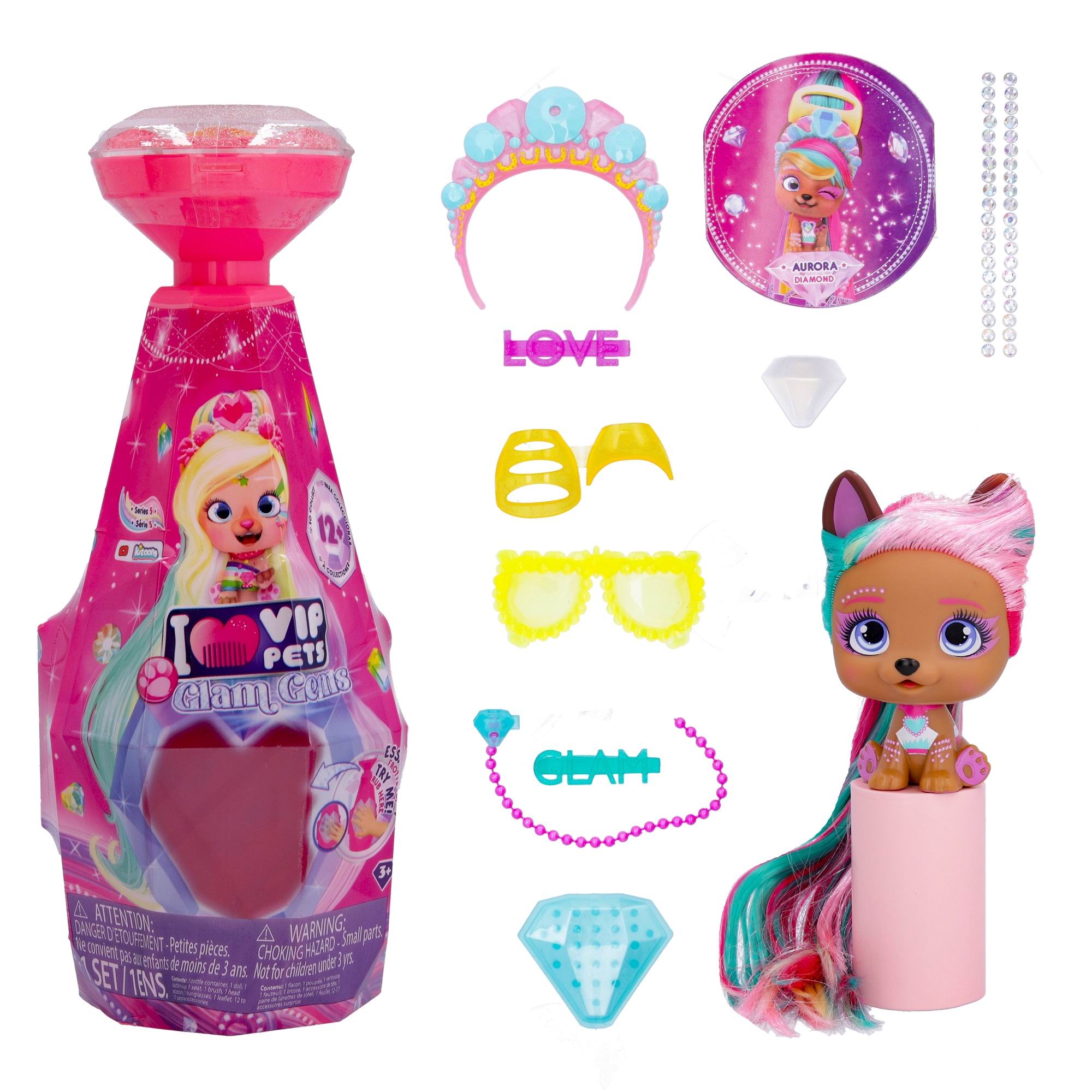 Фигурка vip pets Glam gems IMC TOYS Модные щенки Aurora купить по цене 3454  ₽ в интернет-магазине Детский мир