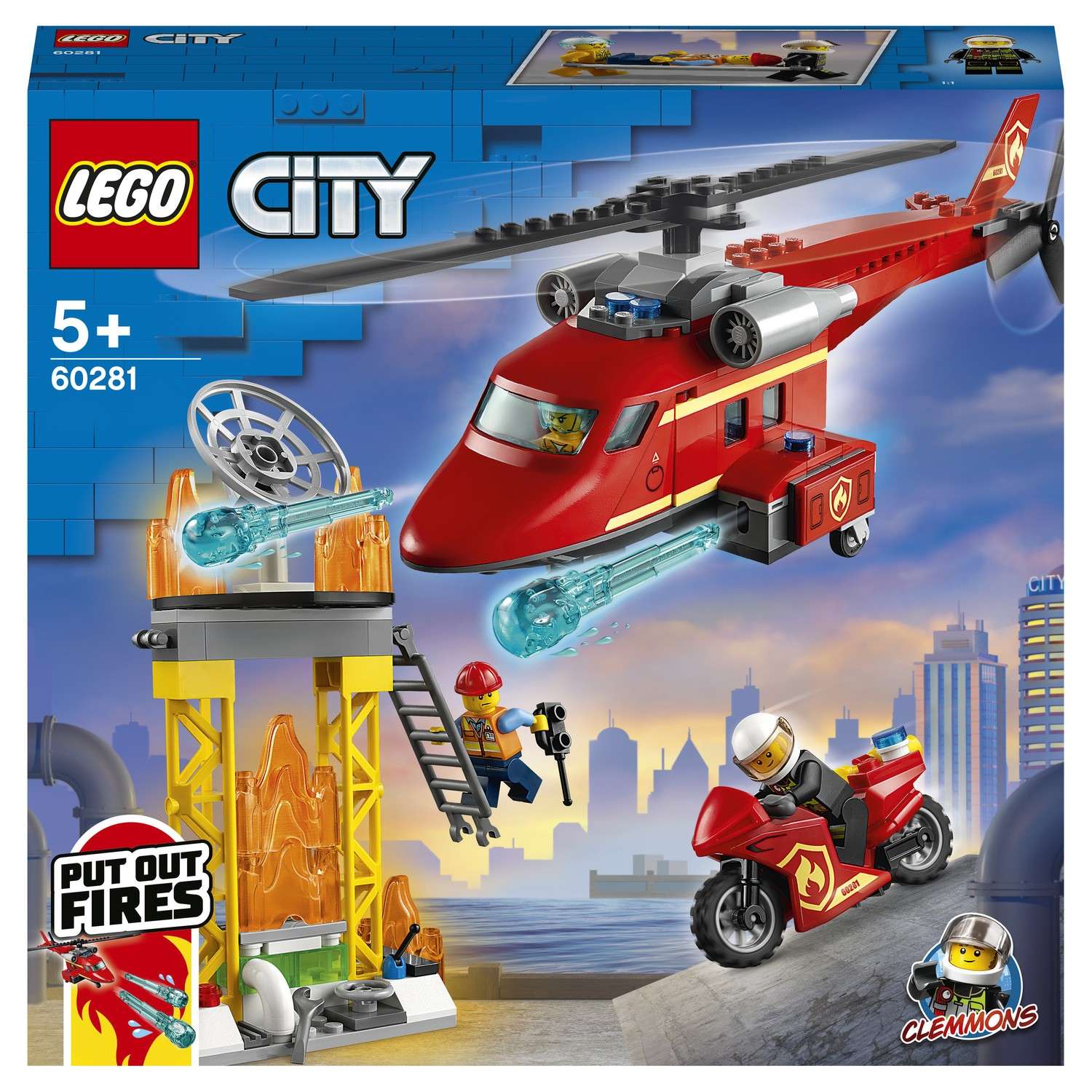 Конструктор LEGO City Fire Спасательный пожарный вертолёт 60281 - фото 2