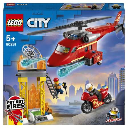 Конструктор LEGO City Fire Спасательный пожарный вертолёт 60281