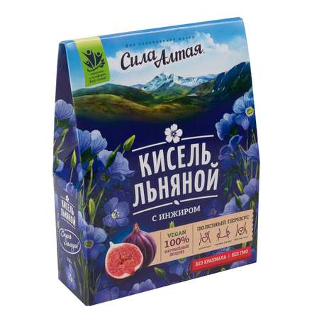 Кисель льняной Сила Алтая с инжиром 150 гр