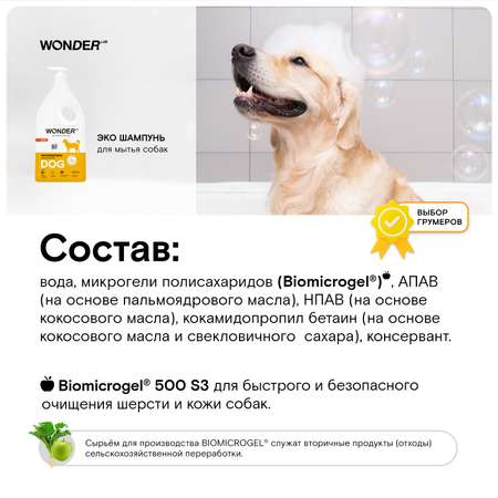 Шампунь для собак WONDER Lab 1л