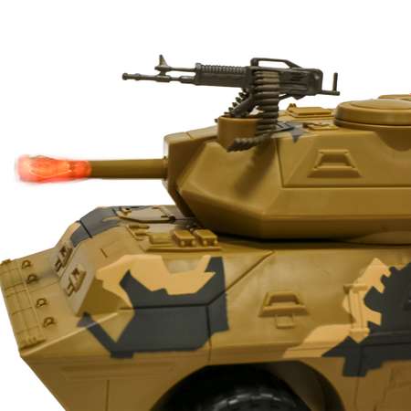 Бункер-танк Global Bros транспортное средство, 2 фигурки, аксессуары Бежевый