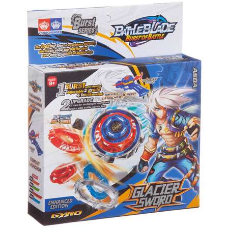 Игра настольная Волчок Junfa Battle blade Glacier sword Asda с пусковым устройством