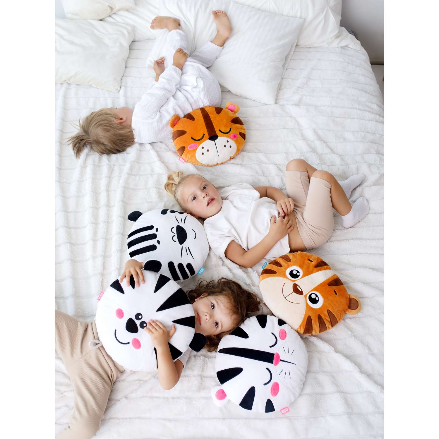 Игрушка-подушка Мякиши мягкая детская большая Тигр Ок - фото 4