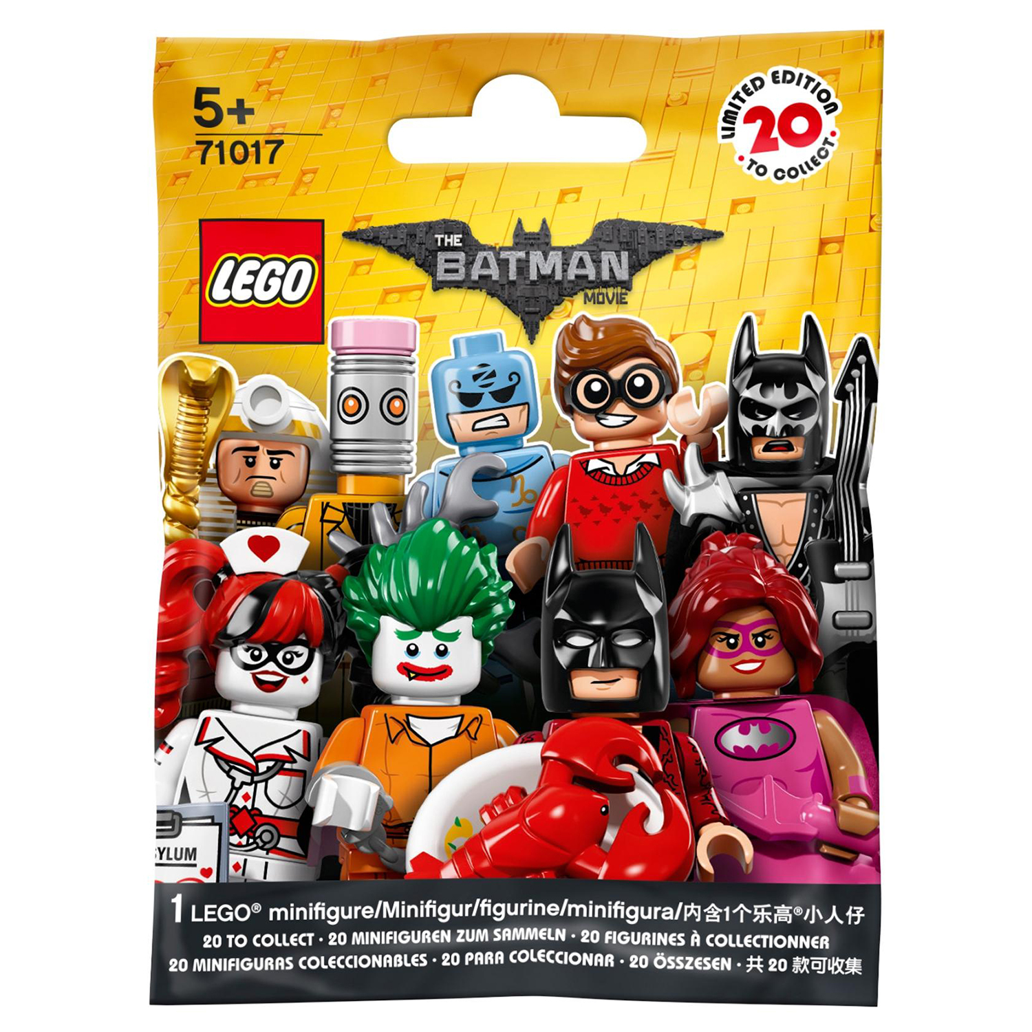 Конструктор LEGO Minifigures Минифигурки ФИЛЬМ: БЭТМЕН (71017) в  ассортименте купить по цене 249 ₽ в интернет-магазине Детский мир