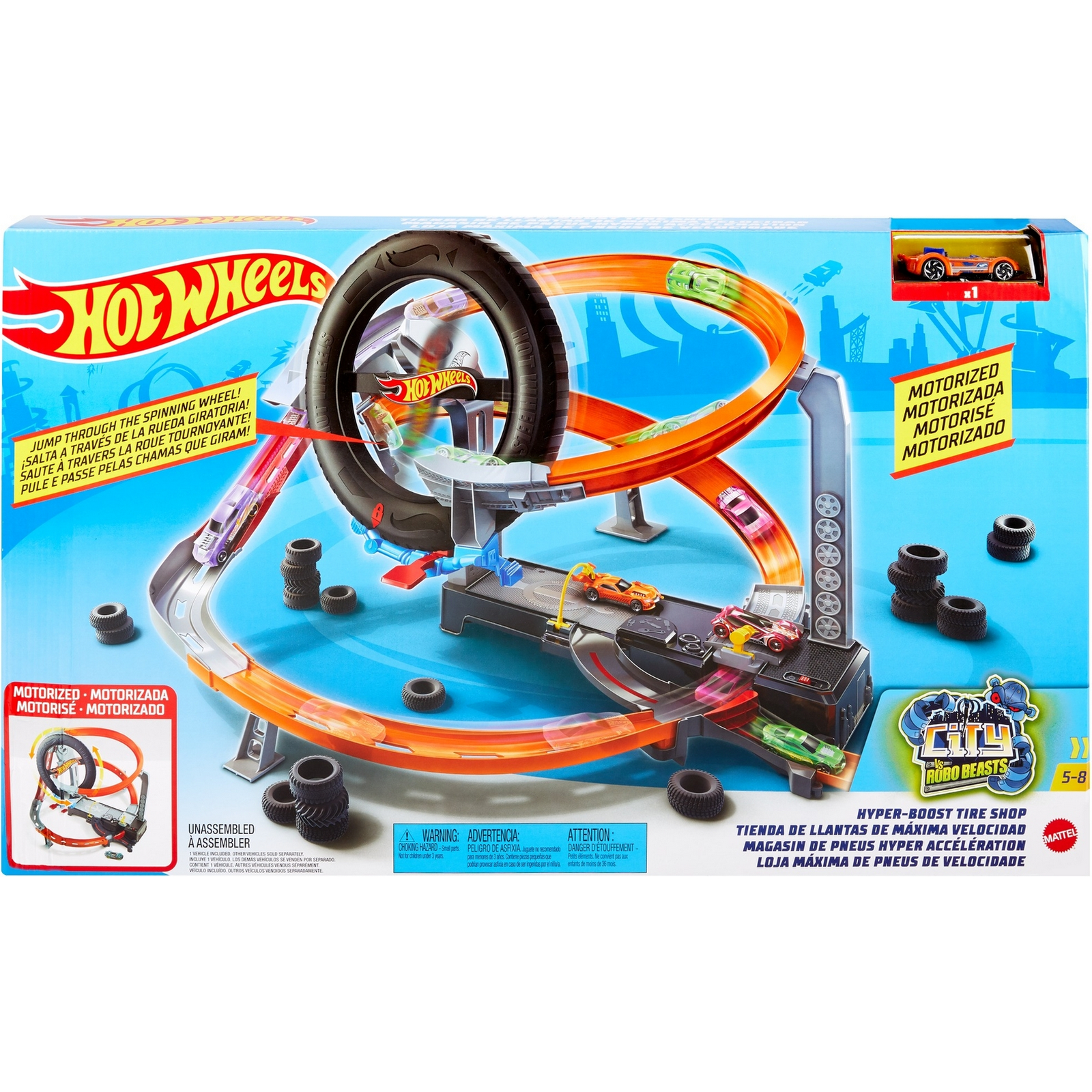 Трек Hot Wheels Шиномонтажная мастерская с пусковой установкой GJL16 - фото 2