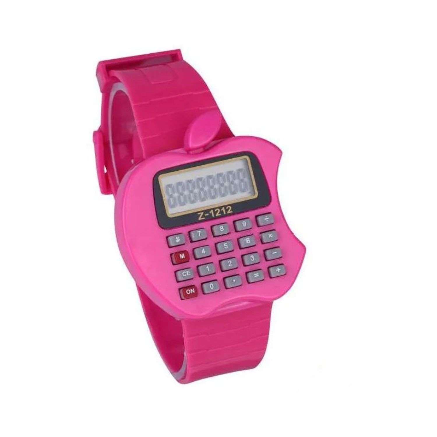 Часы-калькулятор наручные Uniglodis детские электронные розовый - фото 1