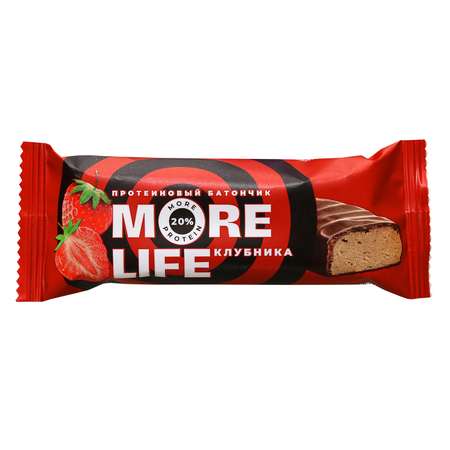 Батончик More life клубника 40г