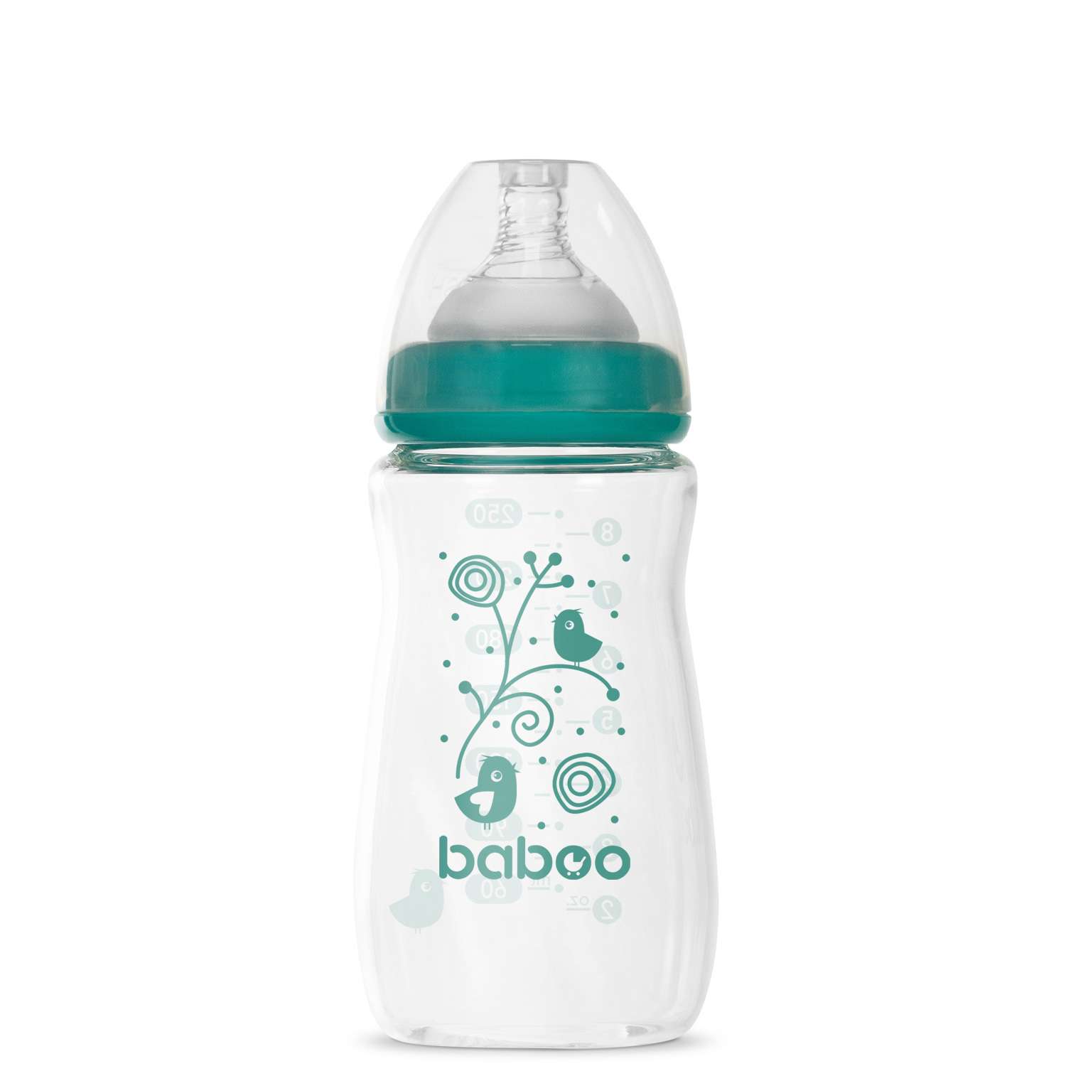 Бутылочка стеклянная 250мл BABOO 3-123 - фото 1