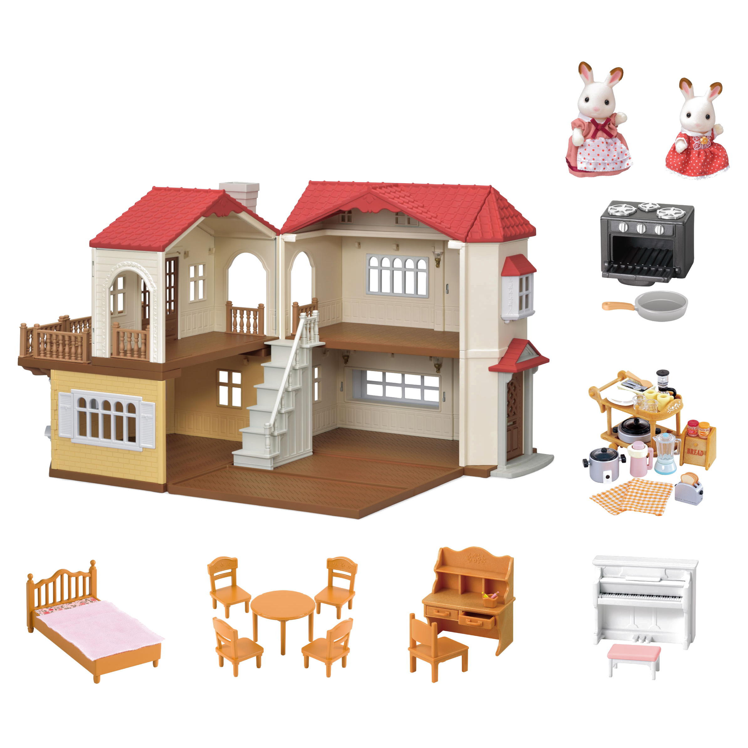 Набор Sylvanian Families Большой дом с Шоколадными кроликами 5383 купить по  цене 9999 ₽ в интернет-магазине Детский мир