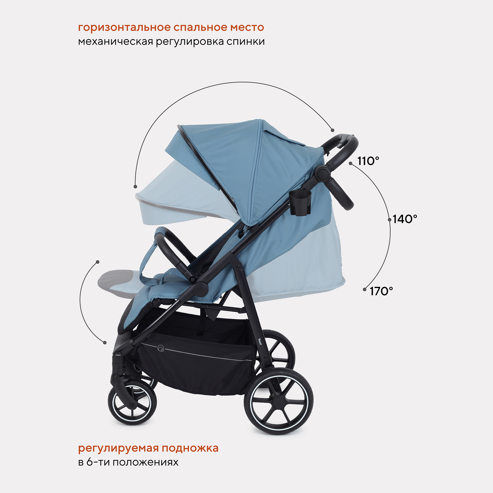 Коляска прогулочная Rant Volt - фото 5