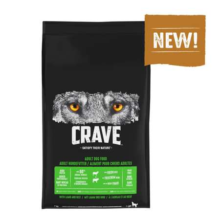 Сухой корм для собак Crave 7 кг ягненок, говядина (полнорационный)