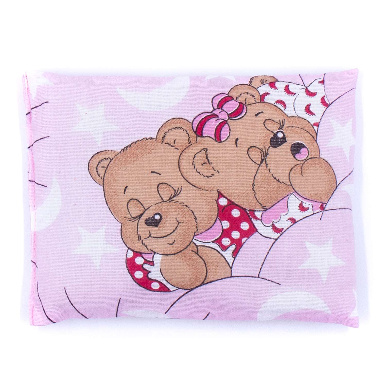 Комплект для пупса Модница 43-48 см: одеяло в пододеяльнике подушка и матрасик 6109 розовый-бежевый 6109розовый-бежевый - фото 6