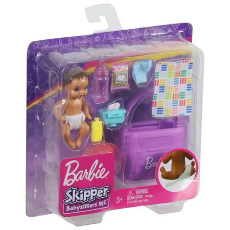 Набор игровой Barbie Поменяйте подгузник GHV86