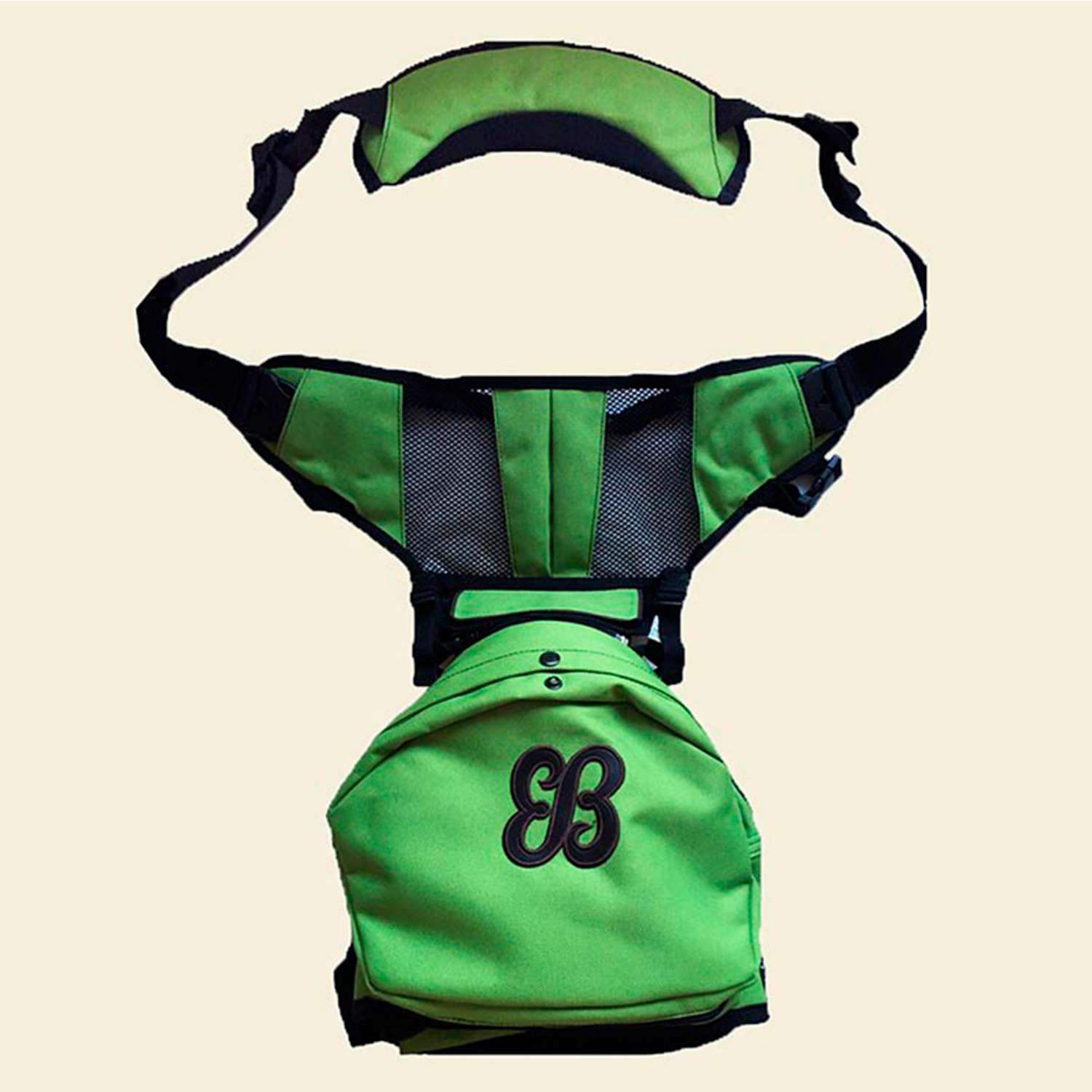 Хипсит Sinbii с карманом и со спинкой на 1 лямке зеленый - фото 1