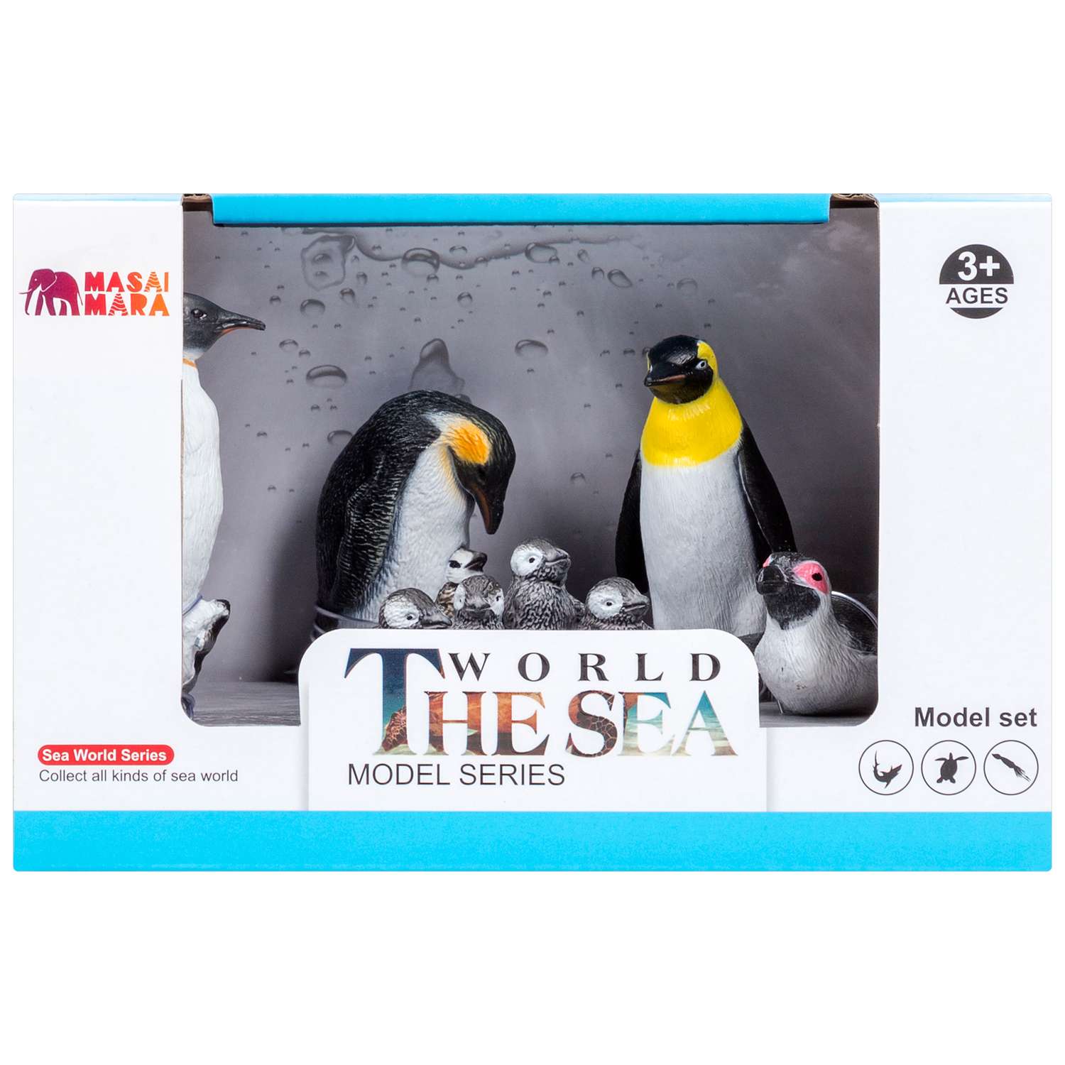 Набор фигурок  Masai Mara Мир морских животных Семья пингвинов 5 предметов ММ203-002 - фото 9