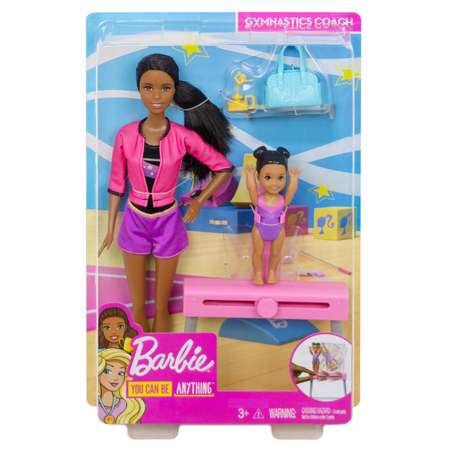 Набор игровой Barbie Спортивная карьера Барби-тренер по гимнастике FXP40