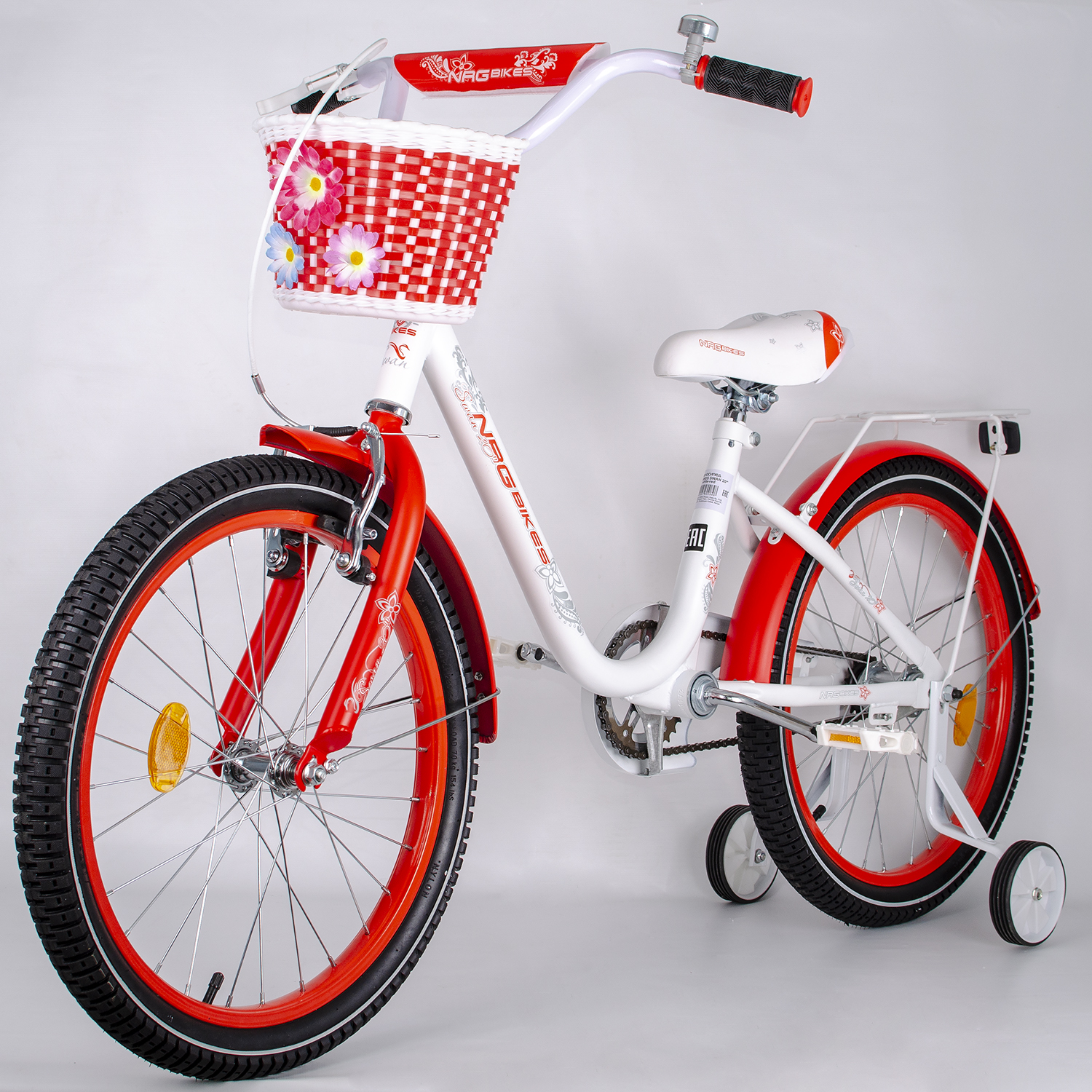 Велосипед NRG BIKES SWAN 20 white-red - фото 4