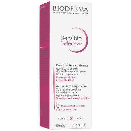 Крем Bioderma Sensibio Дефенсив для увлажнения чувствительной кожи лица легкая текстура 40 мл