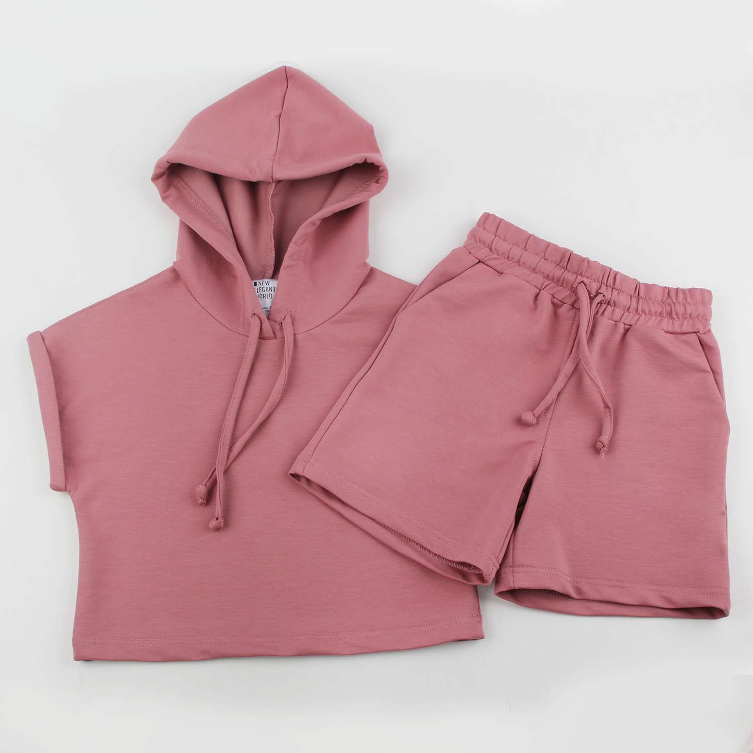 Комплект NEW ELEGANT WORLD 280Р шорты+худи роз - фото 1