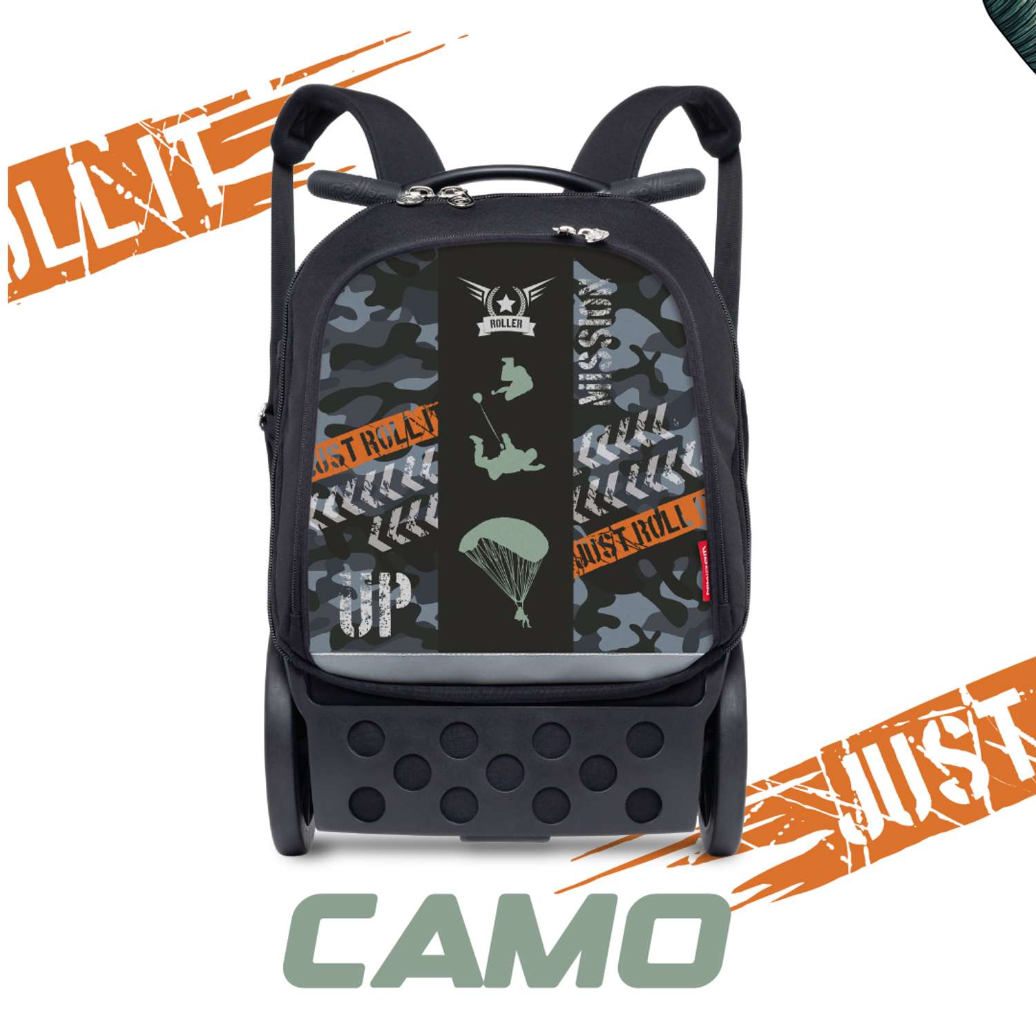 Рюкзак на колесах Nikidom CAMO с лямками размер L - фото 8