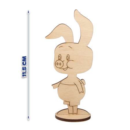 Заготовки для творчества TIMBERLICIOUS Винни Пух герои сказок - деревянные фигурки 11.5-18см. на подставке