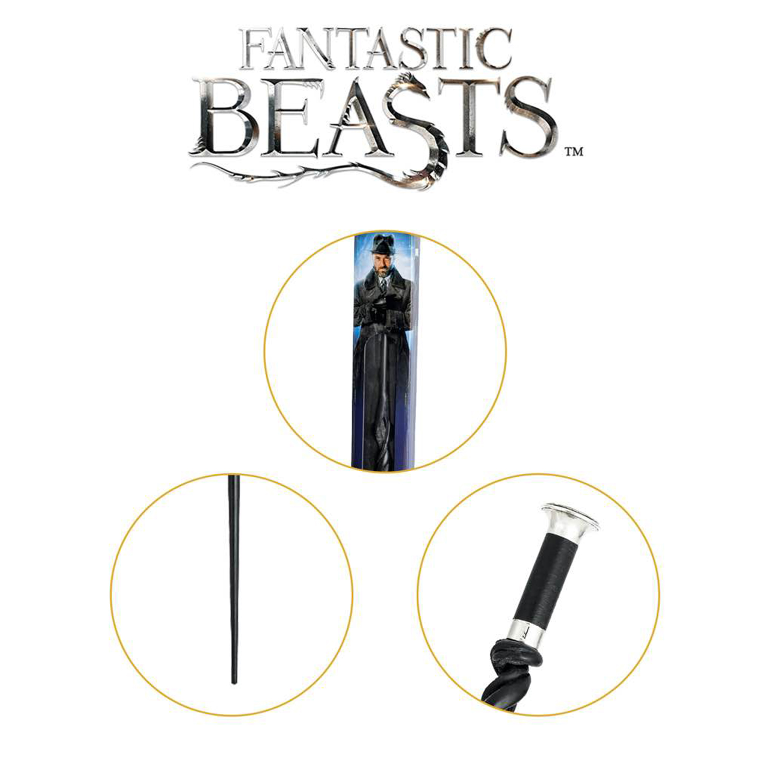 Волшебная палочка Fantastic Beats Фантастические твари Альбус Дамблдор 39 см - premium series - фото 2