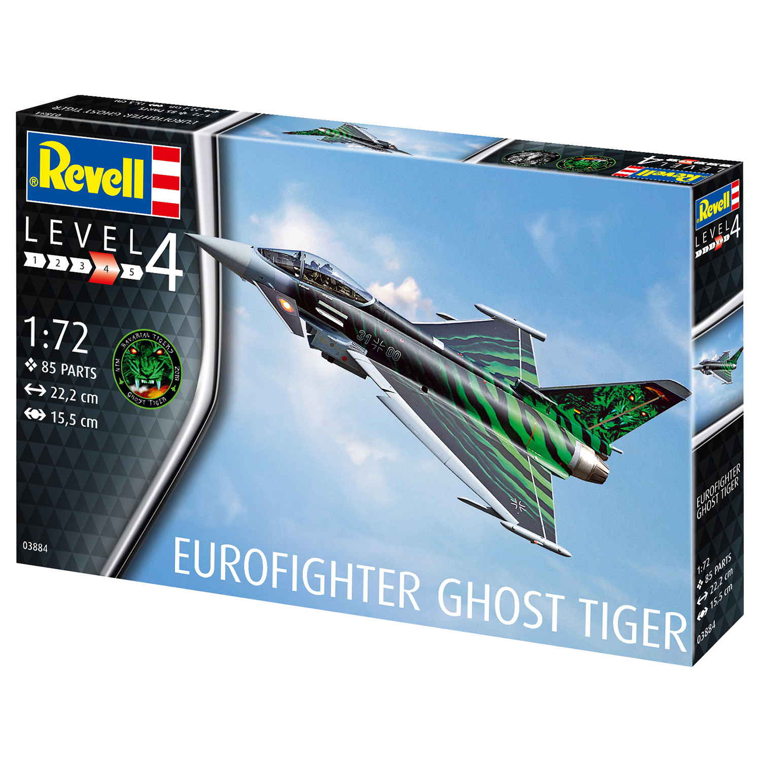 Сборная модель Revell Многоцелевой истребитель Eurofighter Ghost Tiger 03884 - фото 3