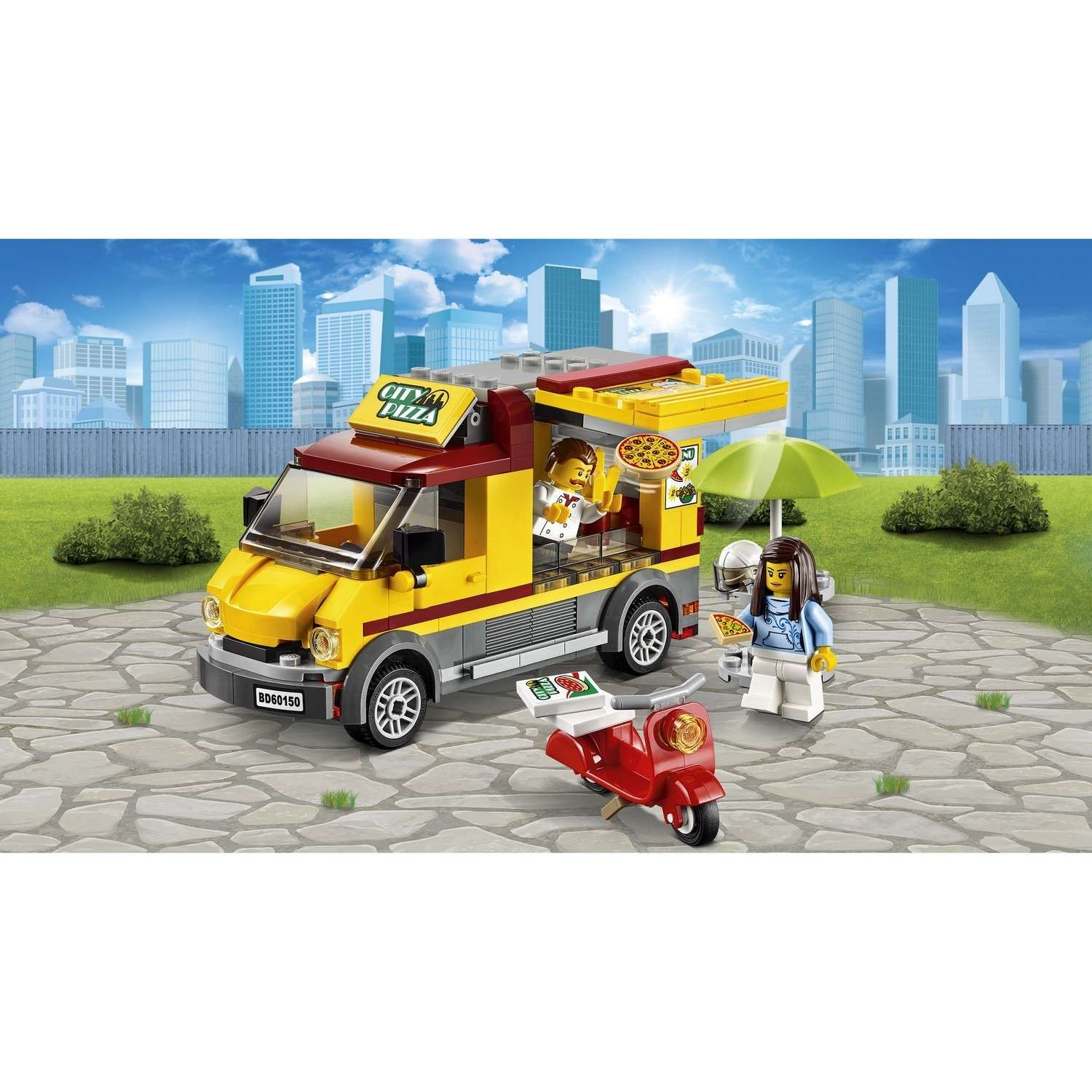 Конструктор LEGO City Great Vehicles Фургон-пиццерия (60150) - фото 4