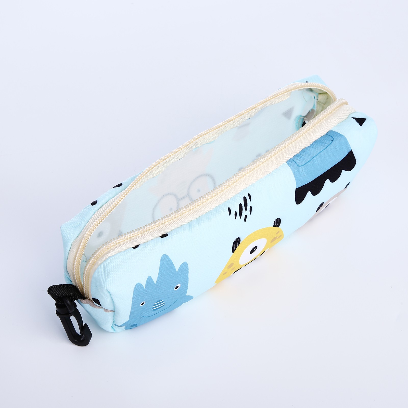 Рюкзак школьный NAZAMOK из текстиля на молнии 3 кармана пенал цвет голубой - фото 7
