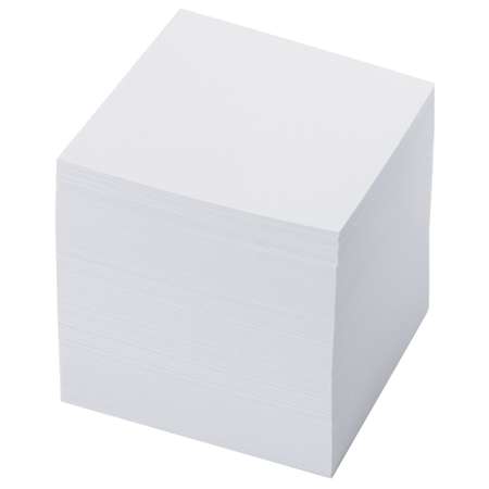 Блок бумажный Brauberg для записей и заметок непроклеенный куб 9х9х9 см белый