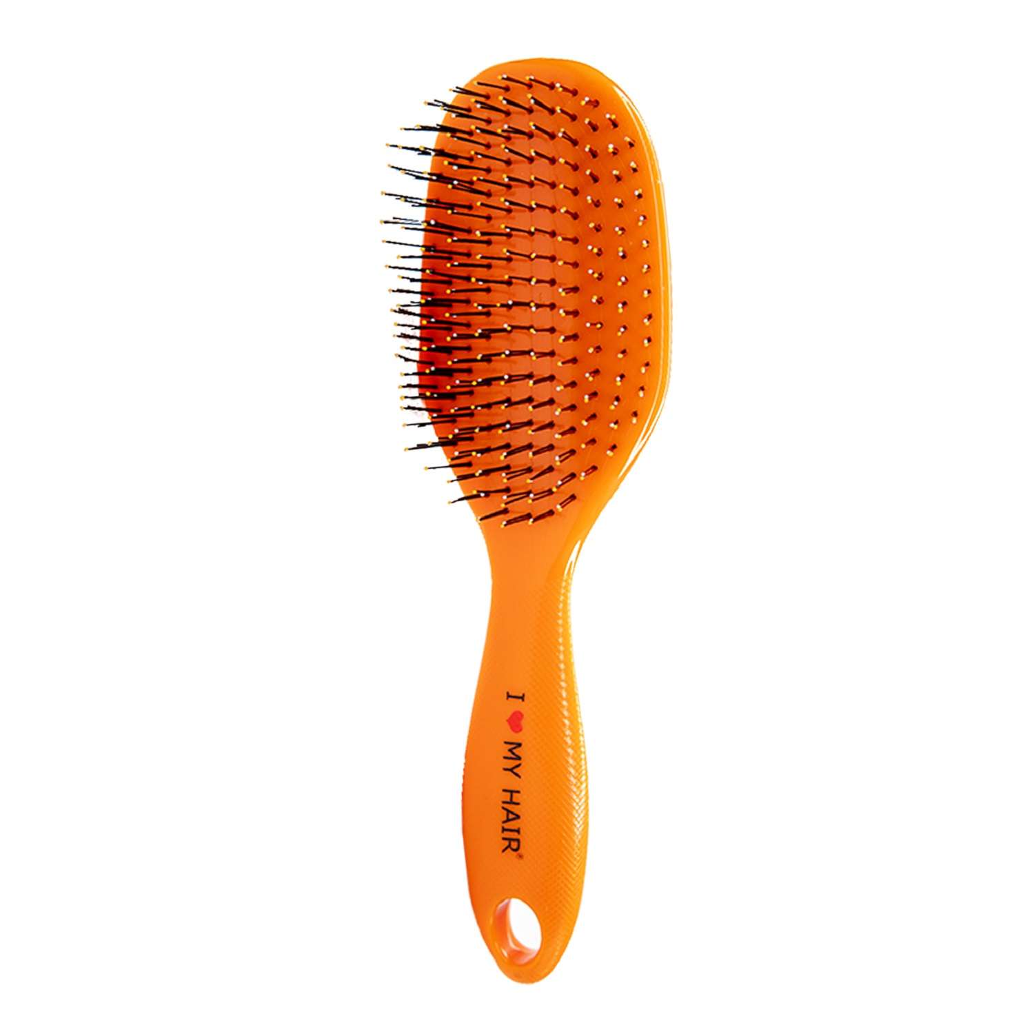Расческа для волос I LOVE MY HAIR Spider для распутывания оранжевая L - фото 3
