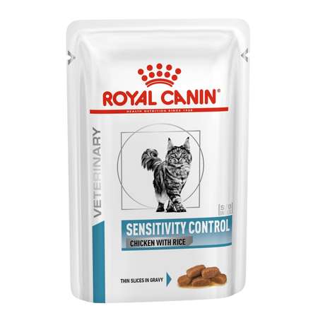 Корм влажный для кошек ROYAL CANIN Sensitivity Control 85г с курицей и рисом при пищевой непереносимости пауч