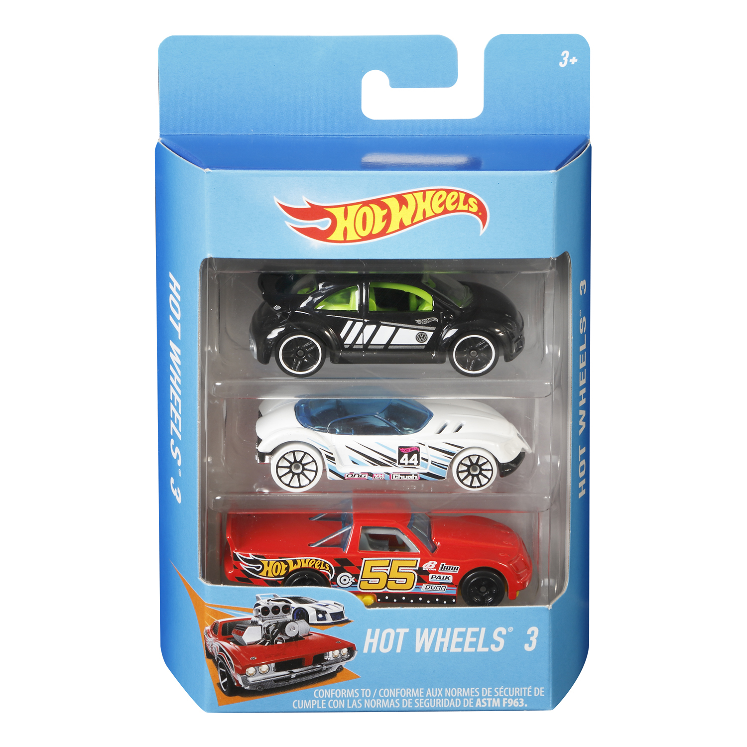 Подарочный набор Hot Wheels из 3 машинок в ассортименте K5904 - фото 6