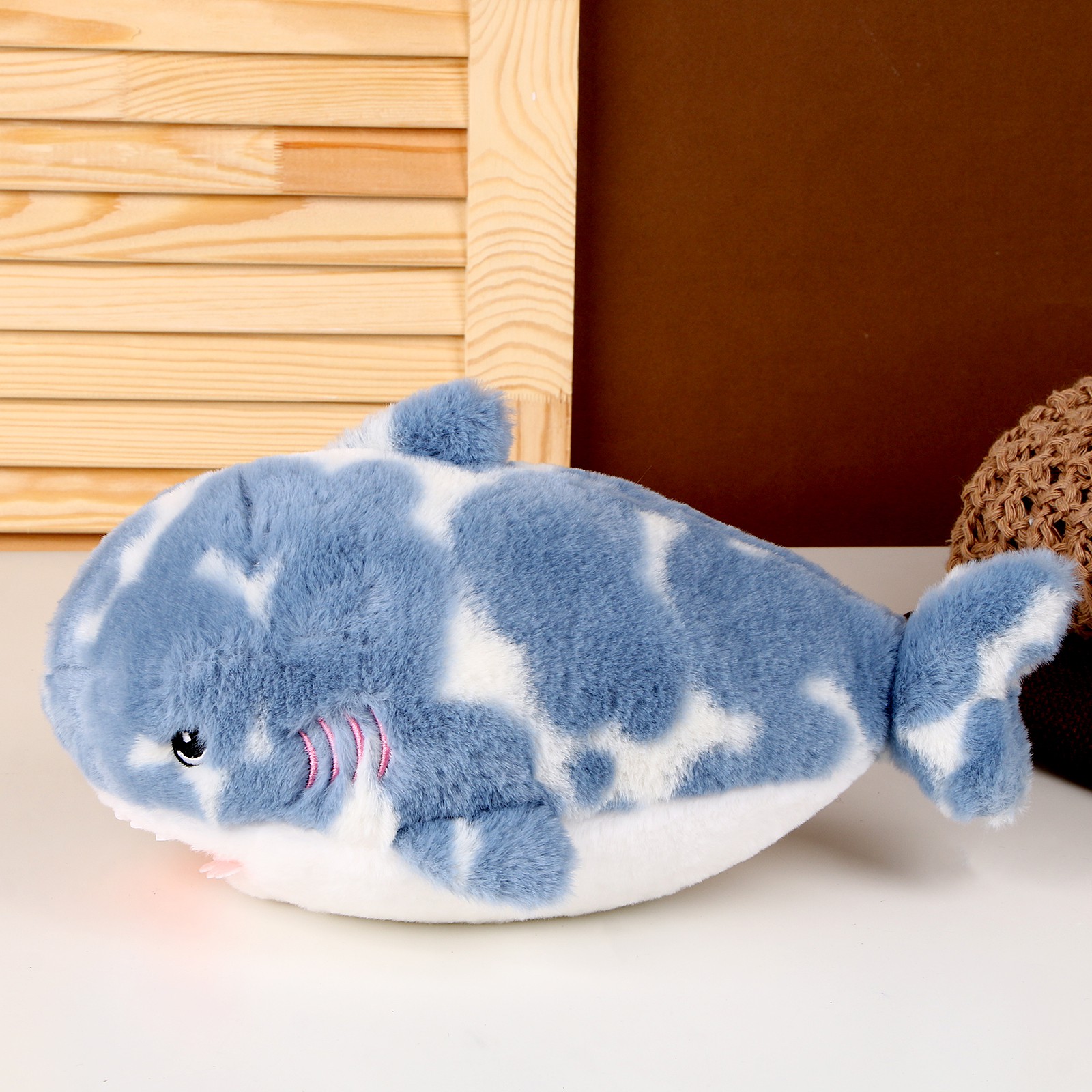 Мягкая игрушка Sima-Land игрушка «Акула» 32 см цвет синий - фото 2