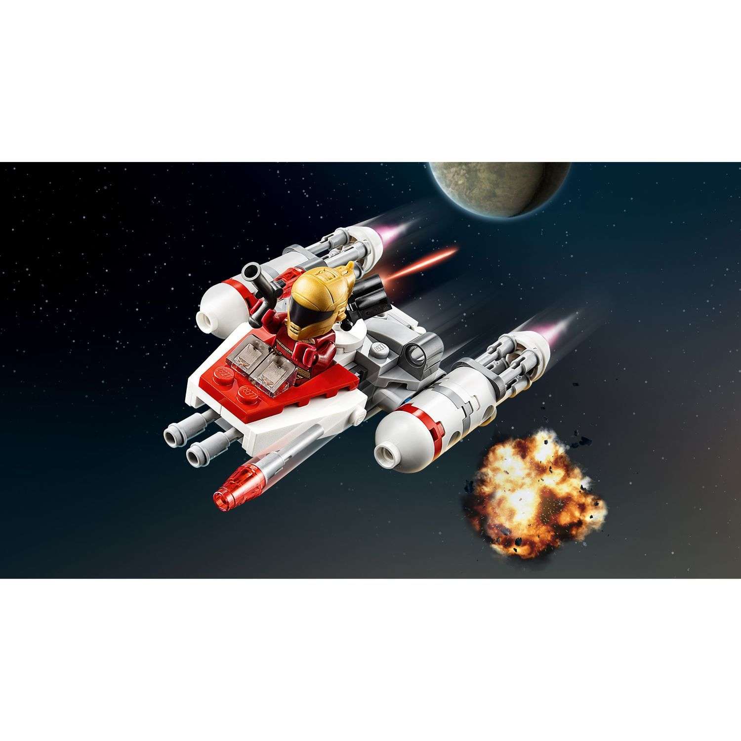 Конструктор LEGO Star Wars Микрофайтеры Истребитель Сопротивления типа Y 75263 - фото 4