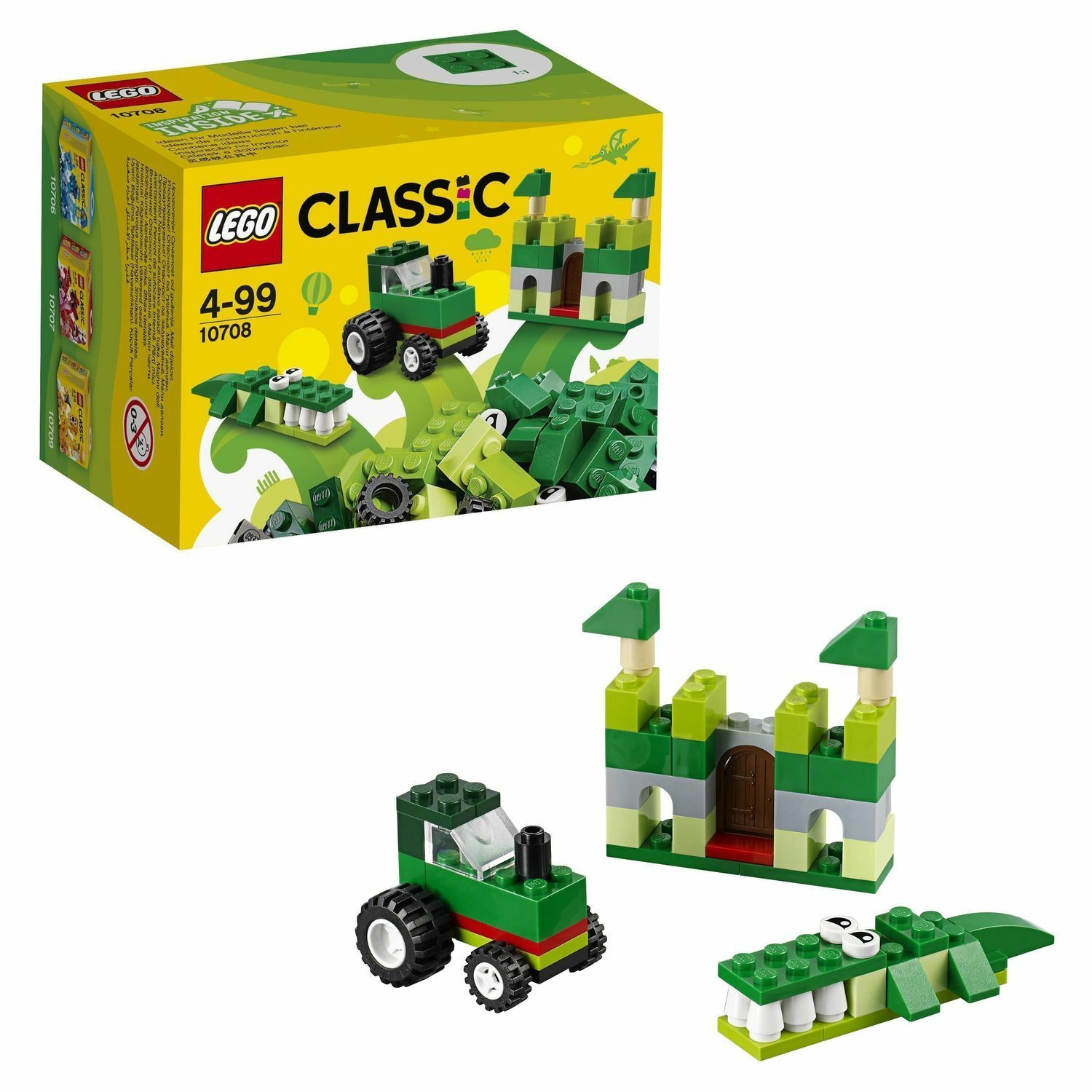 Конструктор LEGO Classic Зелёный набор для творчества (10708) купить по  цене 499 ₽ в интернет-магазине Детский мир