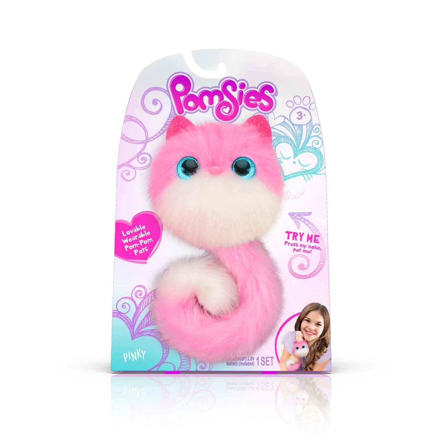 Интерактивная игрушка My Fuzzy Friends Pomsies Пинки - фото 11