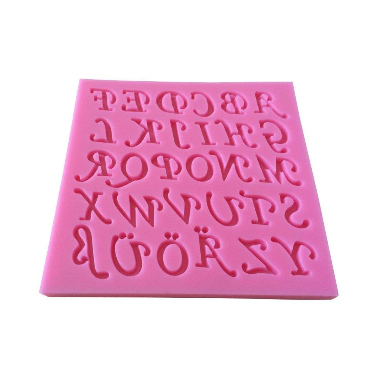 Форма для приготовления Keyprods силиконовая Английский алфавит розовый - фото 1