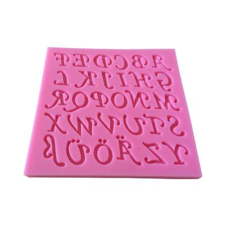 Форма для приготовления Keyprods силиконовая Английский алфавит розовый